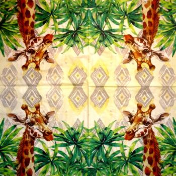 018 Giraffe - 4-ply - Paper Design - Handkerchief